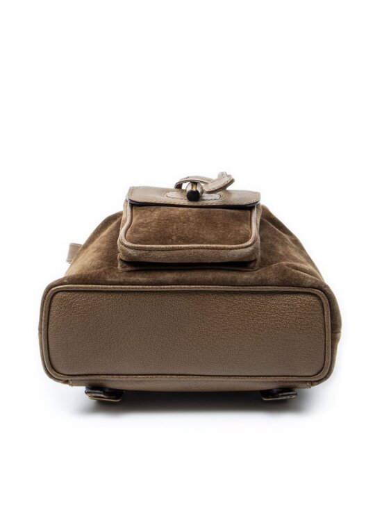 Gucci Mini Bamboo Backpack Brown Suede Leather main image 7